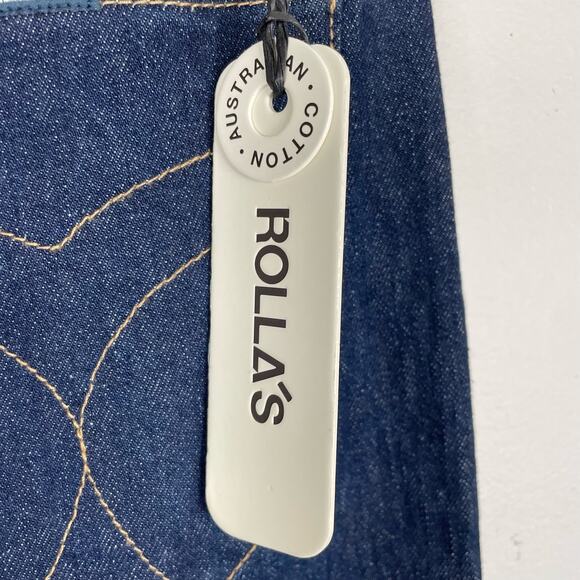 ROLLAβS Original High Rise Straight Jeans Rinse Blue NWT Sz 30 Medium Dark Wash - Picture 8 of 16